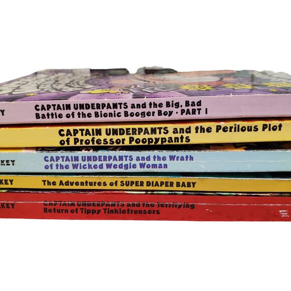 Captain Underpants Book Bundle Adventures of Super Diaper Baby Book - Picture 3 of 16